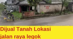 Dijual Tanah Lokasi jalan raya legok