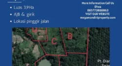 Dijual Tanah darat berkontur