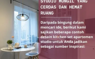 Ide Desain Kitchen Set Apartemen Studio Mungil yang Cerdas dan Hemat Ruang